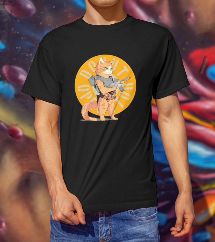 Revenge Of Squirt Cat Armed With Justice Against Dog Domination T-Shirt