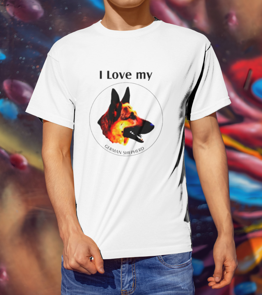 I Love My German Shepherd German Shepherd T-Shirt