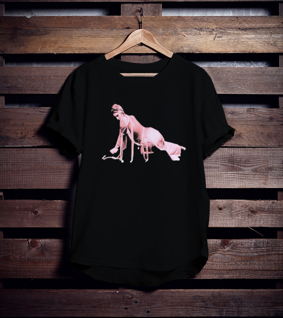 Alina Baraz Elegant Pink Silhouette Pose T-Shirt
