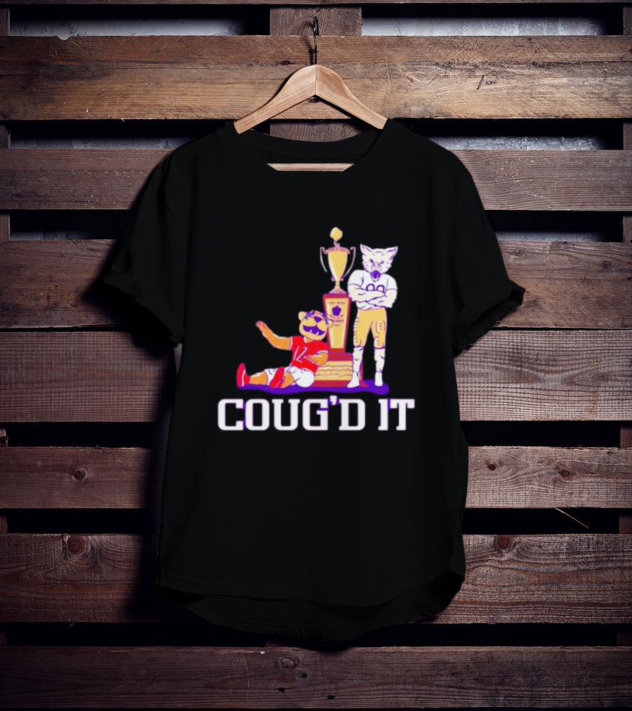 Washington Huskies Vs. Washington State Cougars Coug’d It Rivalry Trophy Victory T-Shirt
