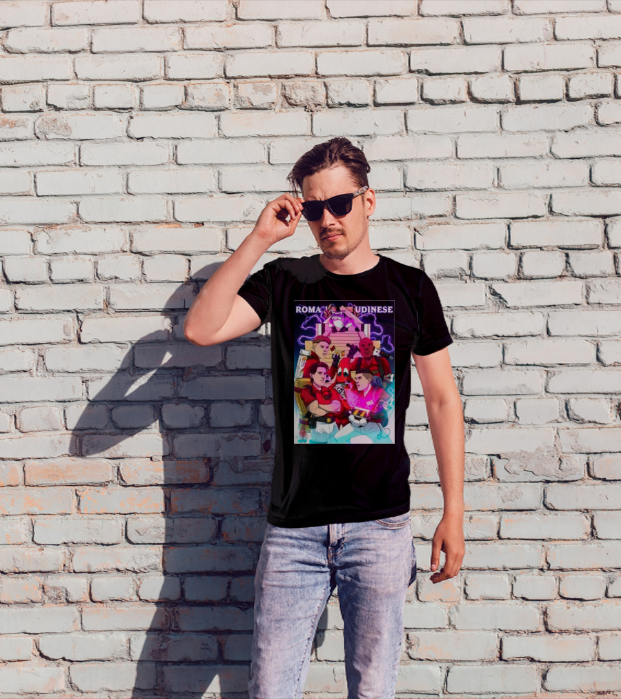 ROMA UDINESE Ghostbusters Crossover Soccer Team Remix T-Shirt