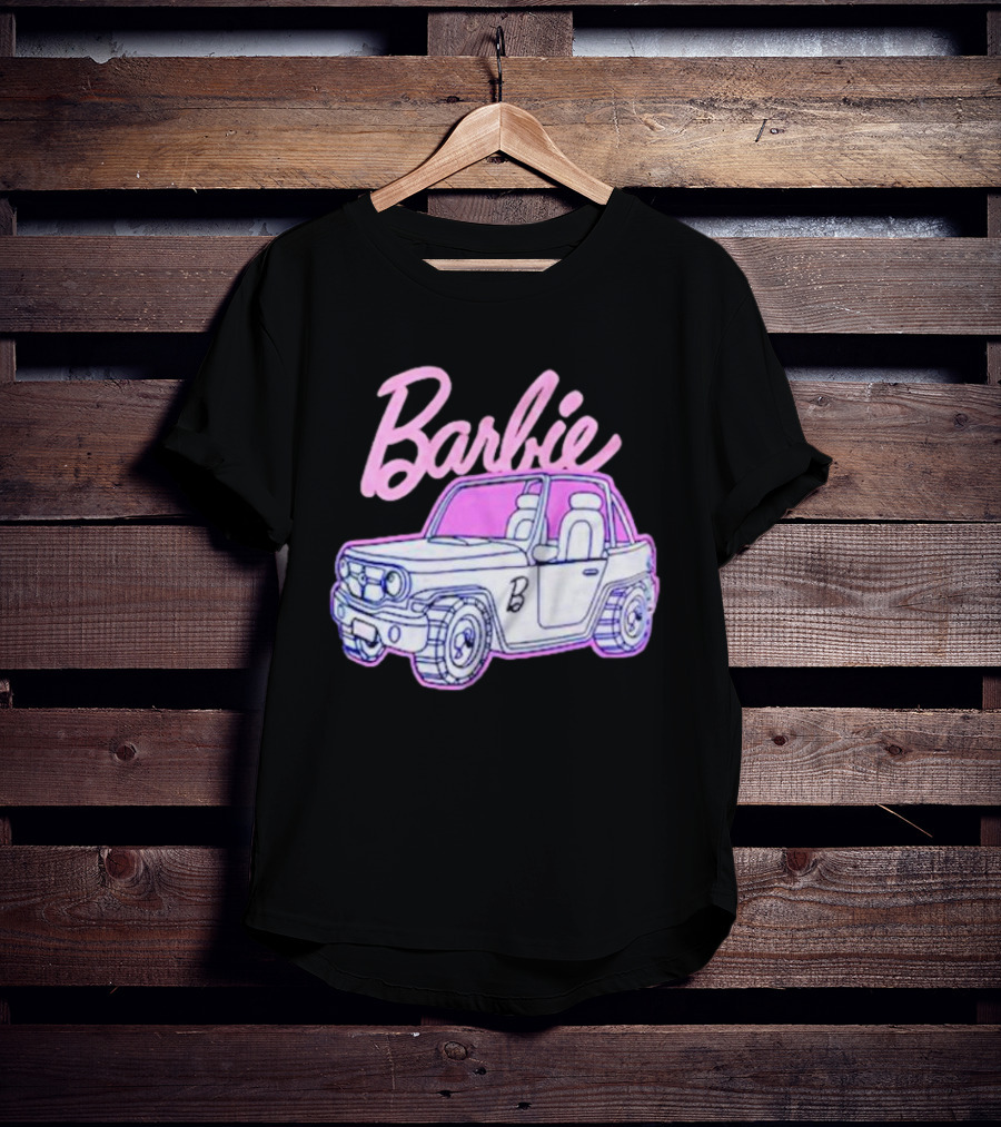 Barbie Beach Cruiser Car With Pink And White T-Shirt