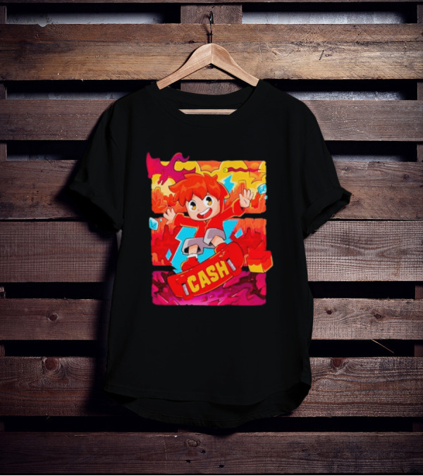 Cash And Nico Cash Red Hot Adventure With Skateboard And Dragons T-Shirt