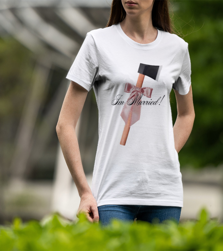 I'm Married Hack Axe With Bow And Tie T-Shirt