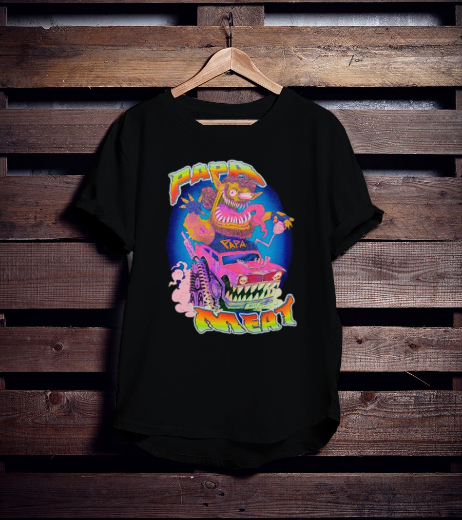 Papa Meat Wild Drive Monster Car Fantasy T-Shirt