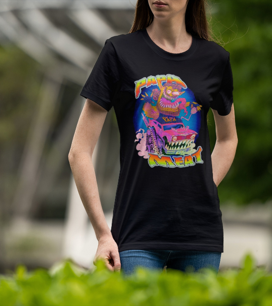 Papa Meat Wild Drive Monster Car Fantasy T-Shirt