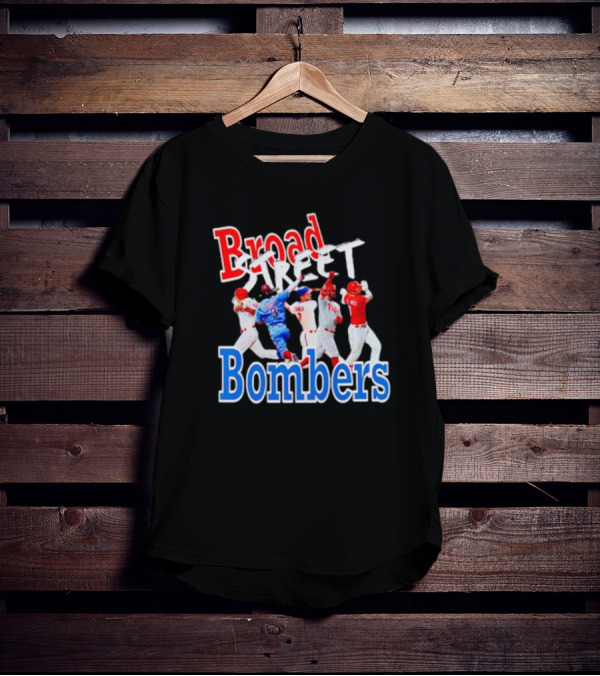 Philadelphia Phillies Broad Street Bombers Baseball Players T-Shirt