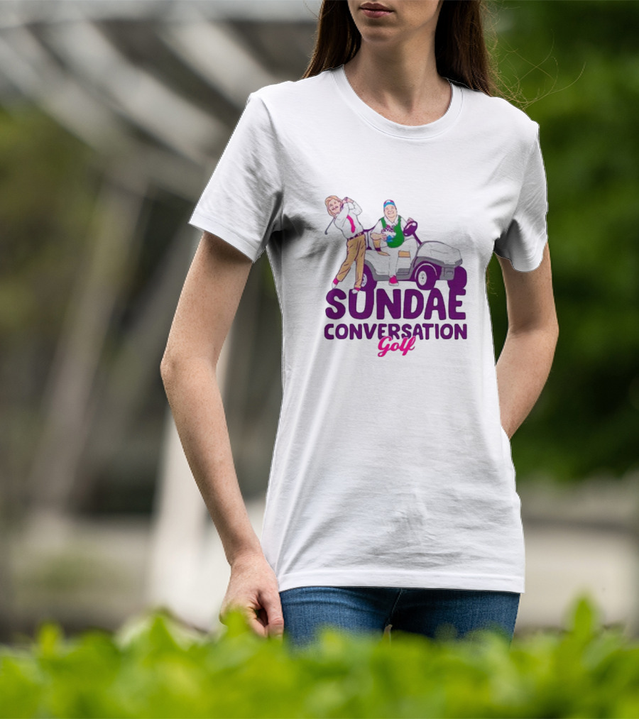 Sundae Conversation Golf Cart Humor T-Shirt