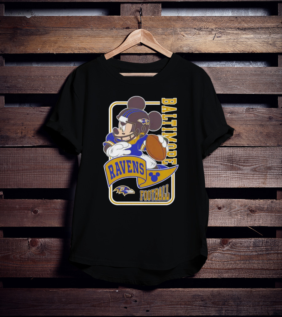Baltimore Ravens Football Mickey Disney T-Shirt