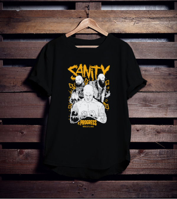Sanity X Progress Wrestling Trio Fighters T-Shirt