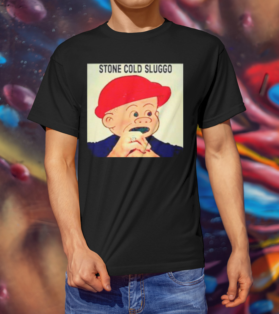 STONE COLD SLUGGO RED HAT CHARACTER HAND GESTURE T-Shirt