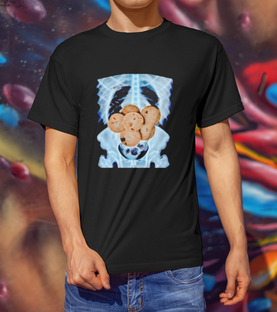 Uncle’s X-Ray Cookies Inside Skeleton Bones T-Shirt