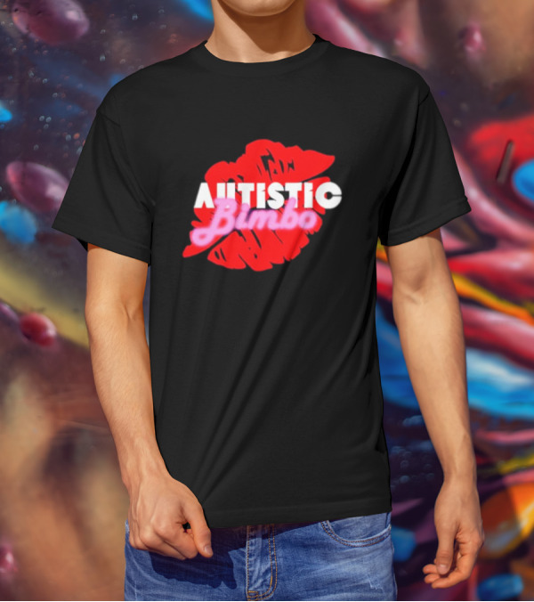 Autistic Bimbo Red Lips T-Shirt