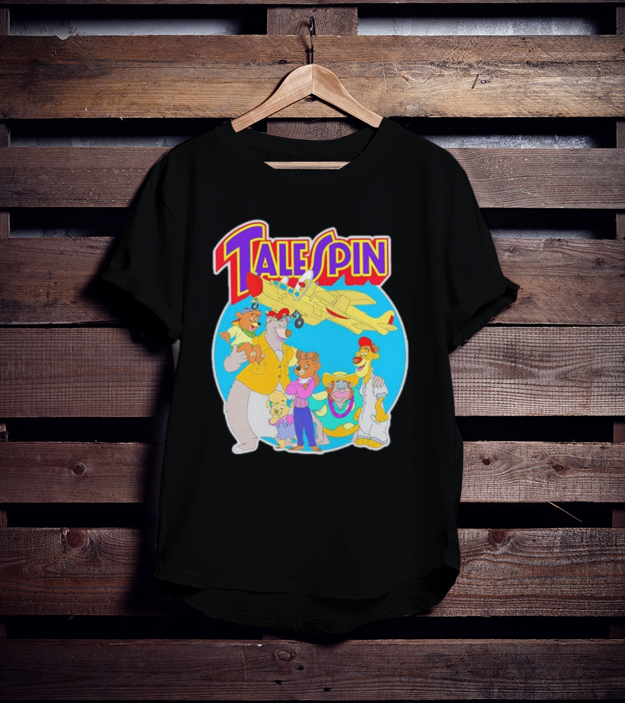Talespin Disney Baloo Kit Rebecca Louie Airplane Adventure T-Shirt
