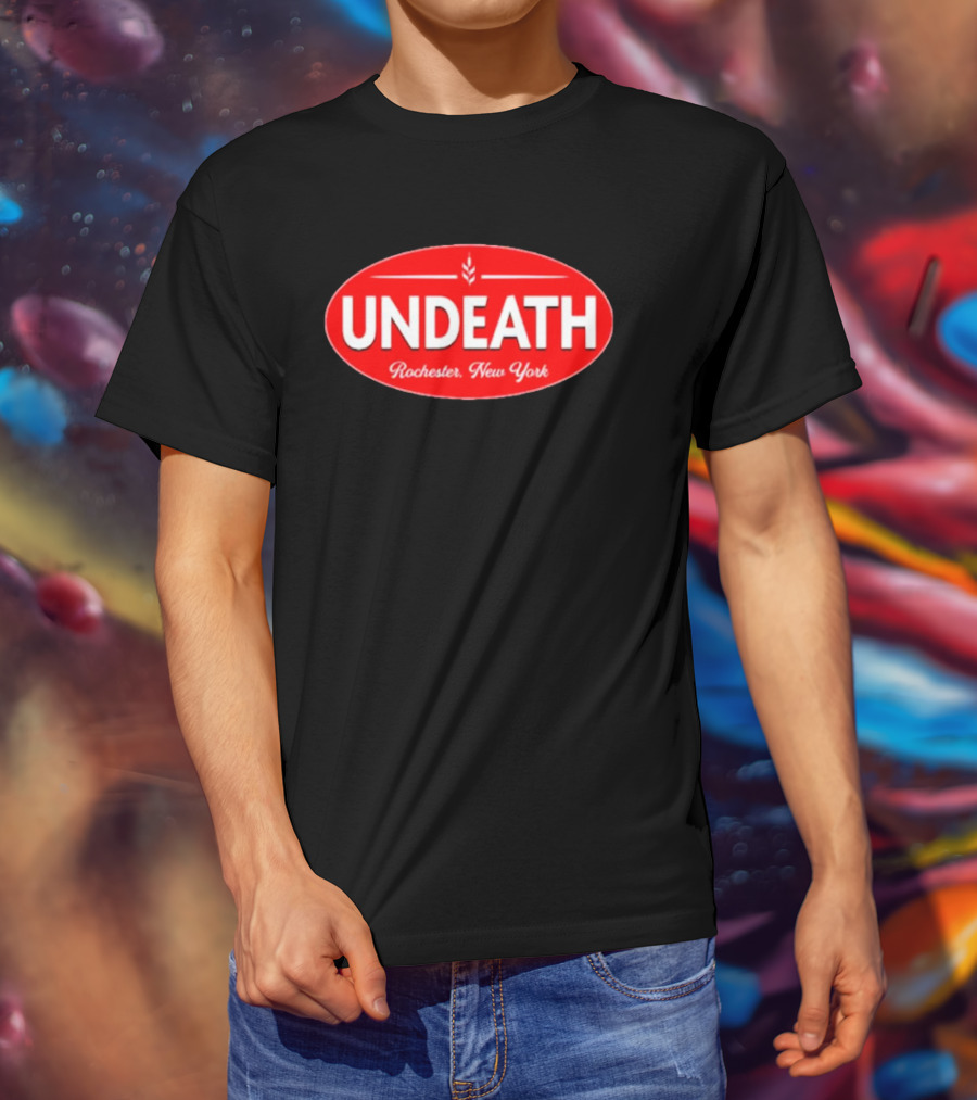 UNDEATH Rochester New York Red Oval Emblem T-Shirt