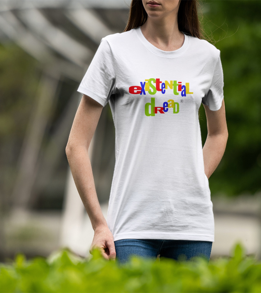 Existential Dread Colorful Block Letters T-Shirt