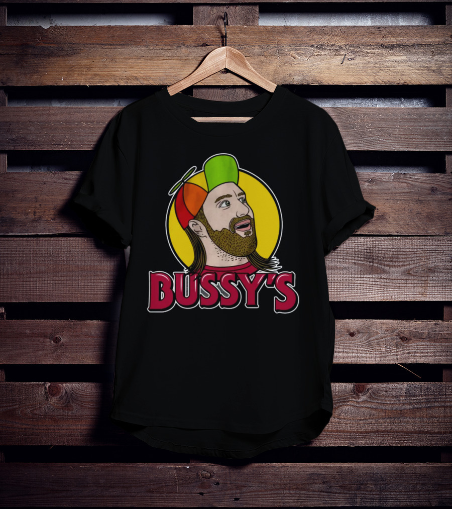 Bunker Branding Leigh Mcnasty Bussy's Retro Cartoon Hat T-Shirt
