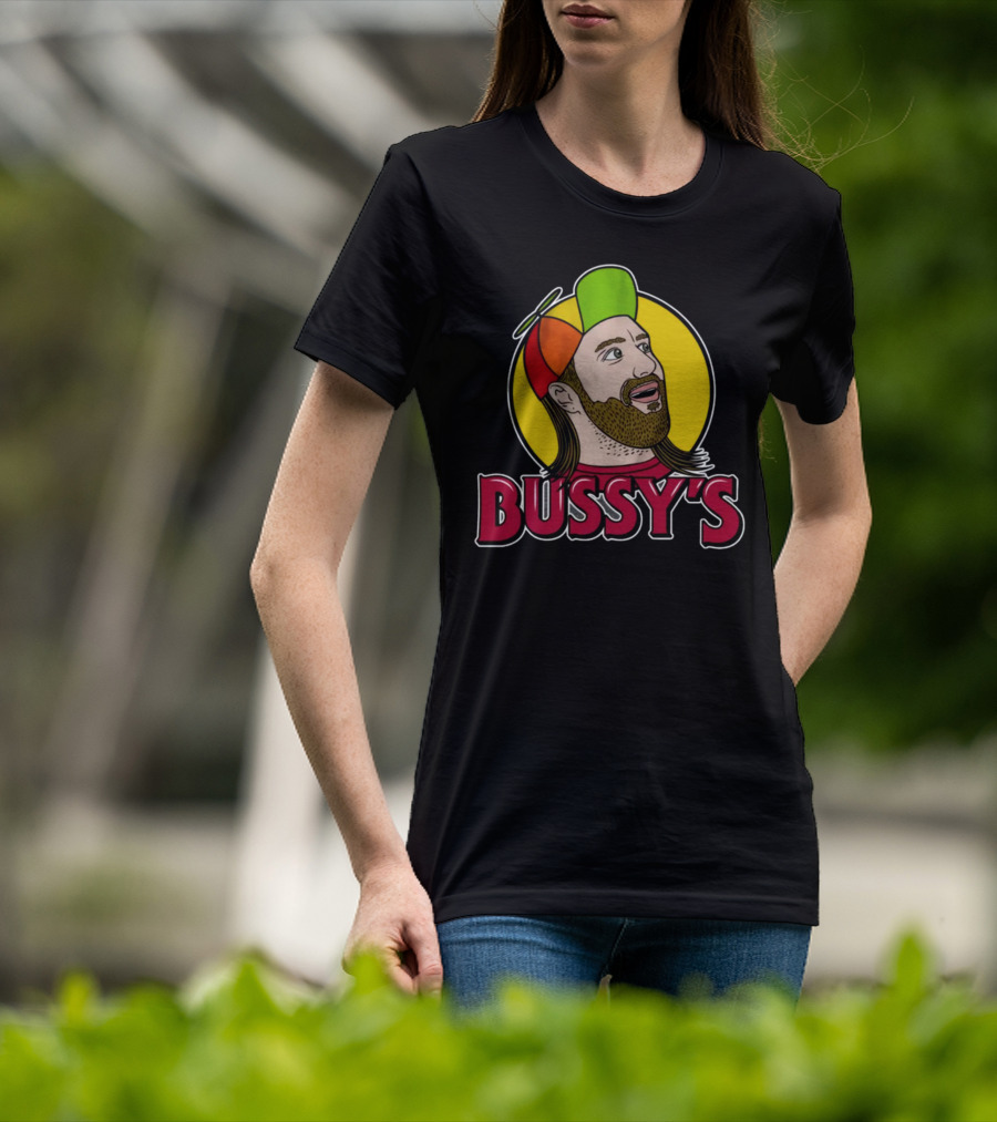 Bunker Branding Leigh Mcnasty Bussy's Retro Cartoon Hat T-Shirt