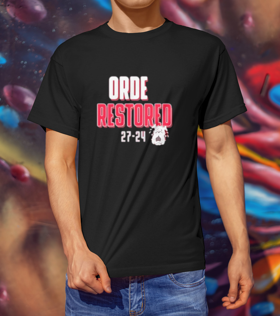 Alabama Crimson Tide ORDE Restored 27-24 Bulldog T-Shirt