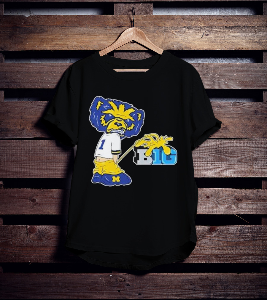 Wolverine Mascot Number One Against Big Ten Rivalry T-Shirt