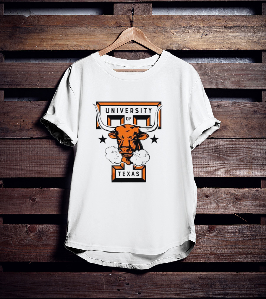 University Of Texas Longhorn Monogram Smoky Bull T-Shirt