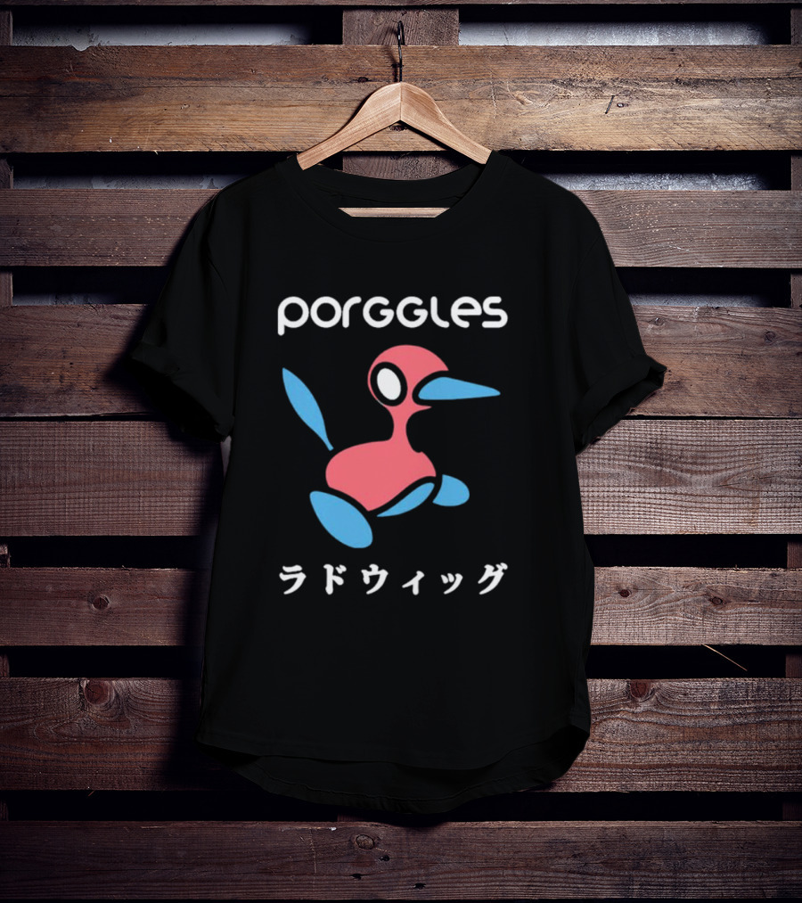Porggles Ludwig Parody Pink Blue Bird T-Shirt