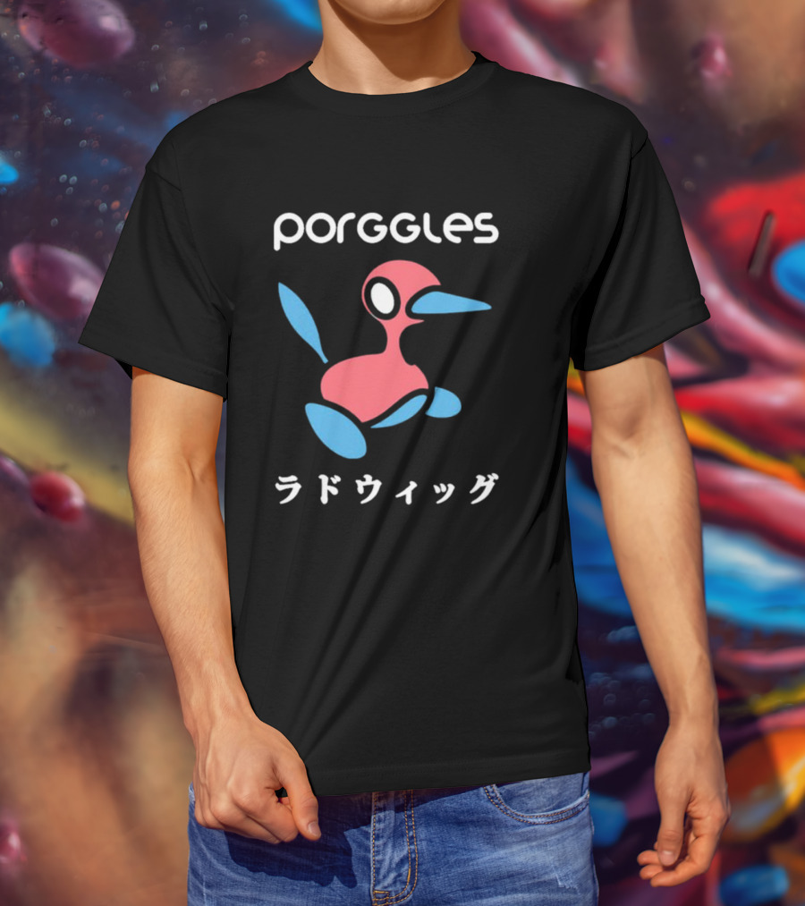 Porggles Ludwig Parody Pink Blue Bird T-Shirt