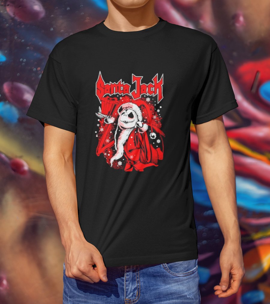 Santa Jack The Nightmare Before Christmas Jack Skellington T-Shirt