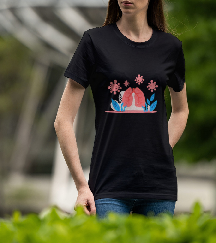 World Pneumonia Day Lungs And Germs Awareness T-Shirt