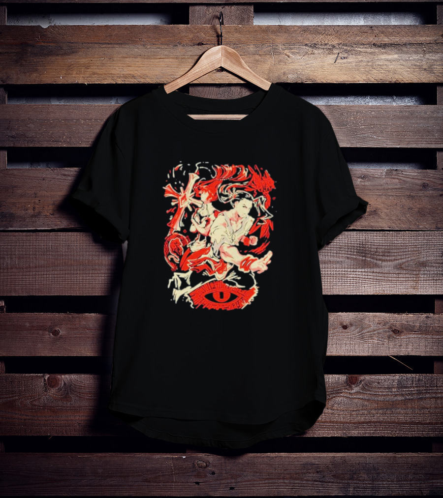 Xenogears Alpha Omega Eye Character Dynamic Red White T-Shirt