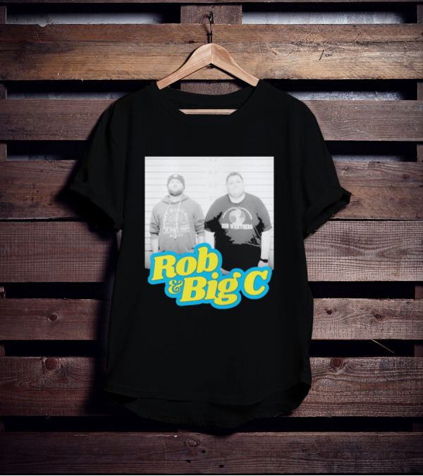 Rob And Big C Bob Wrestlers Mugshot T-Shirt