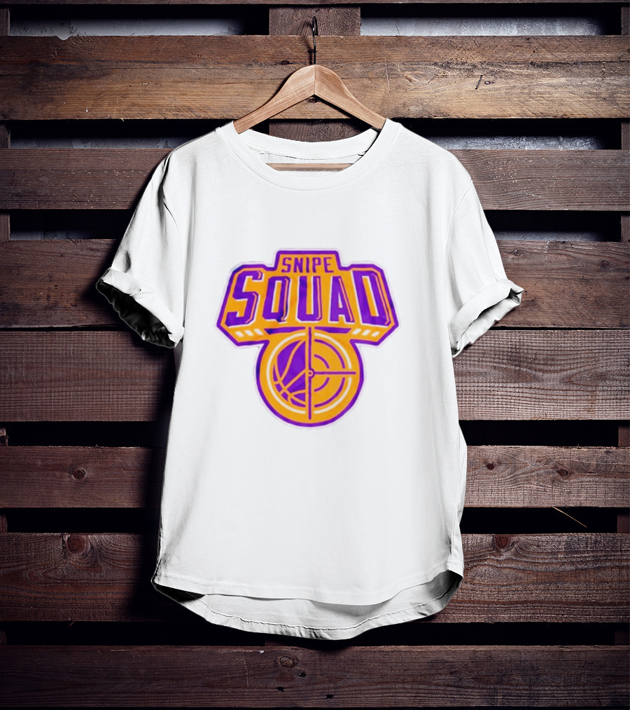Snipe Squad Los Angeles Lakers Style Basketball Crosshair T-Shirt