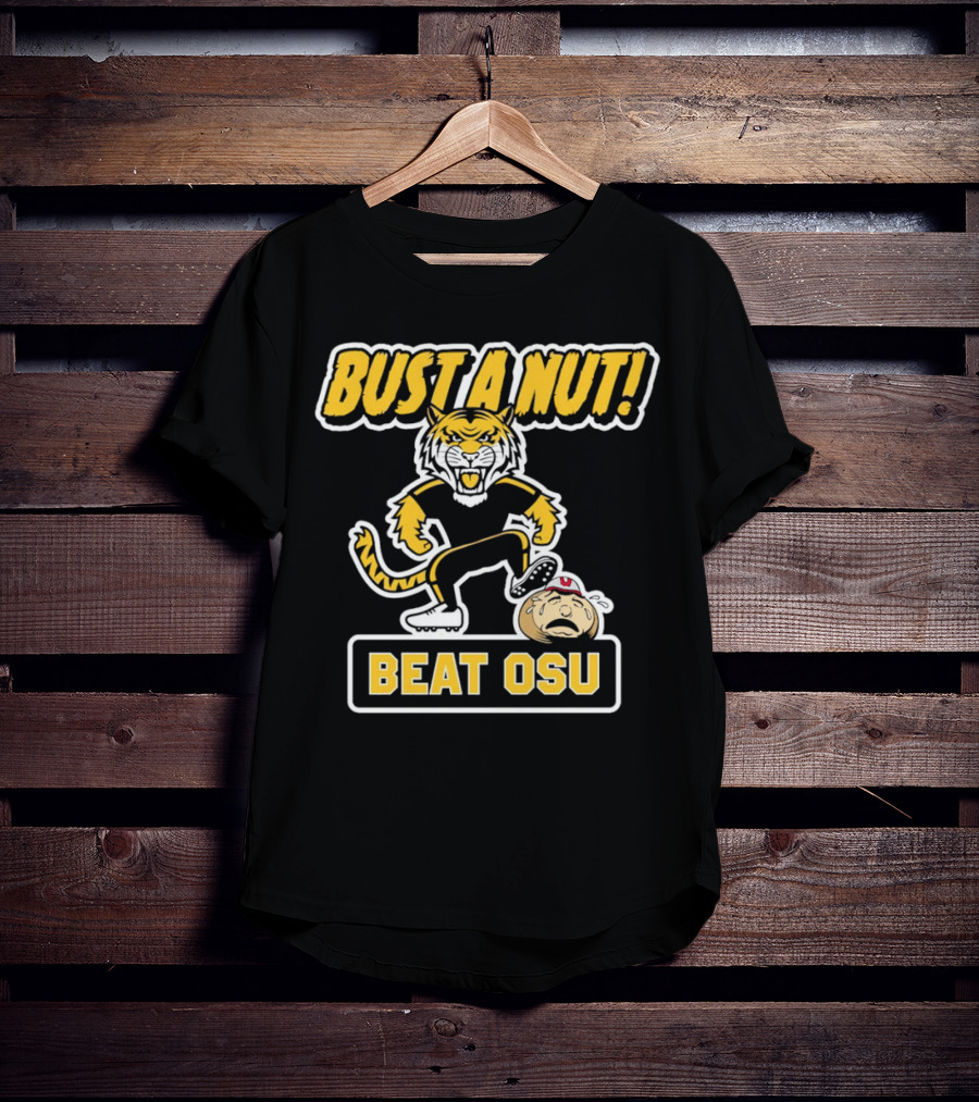 Bust A Nut Beat OSU Missouri Tigers Anti-Ohio State T-Shirt