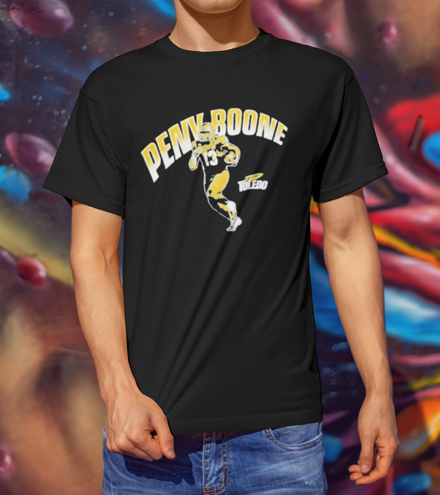 Penny Boone Toledo Football Number 13 Caricature T-Shirt
