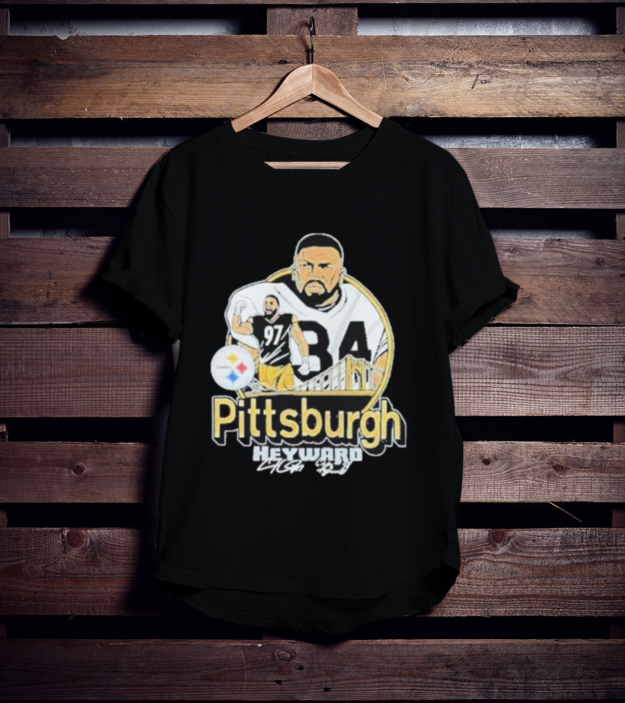 Pittsburgh Heyward 97 Football Steel City Bridge T-Shirt