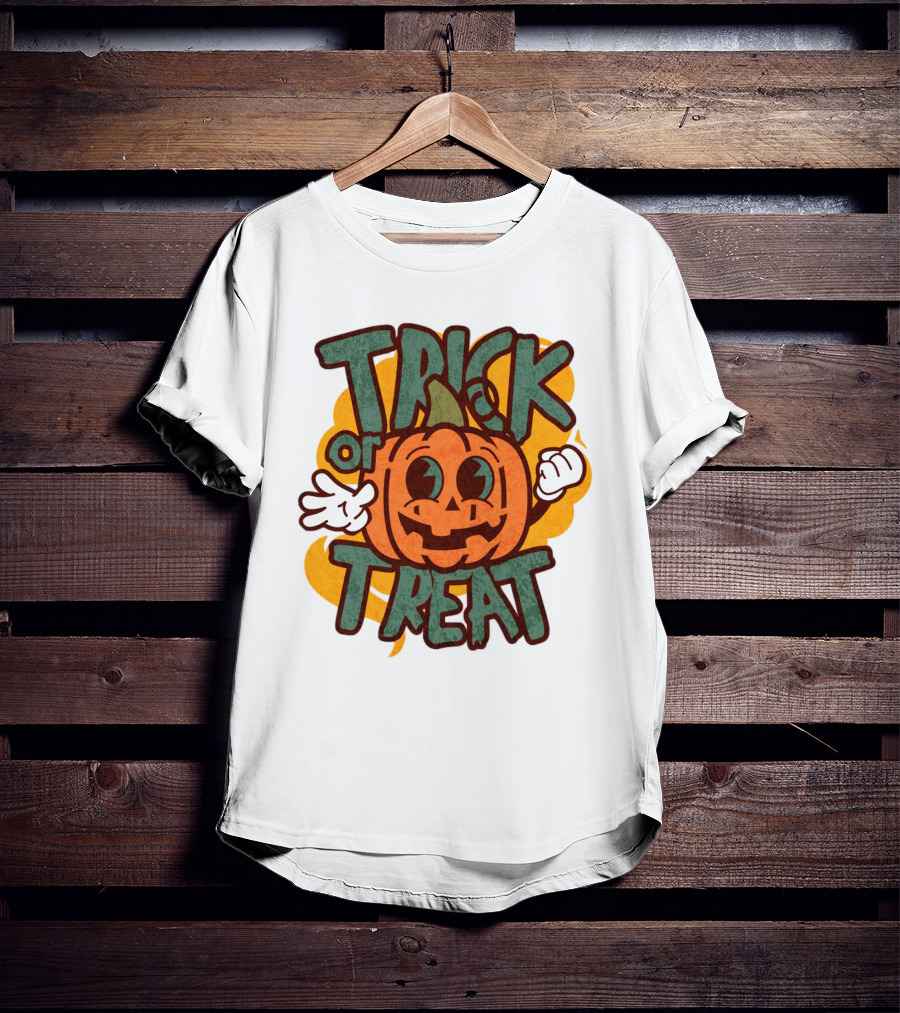 Trick Or Treat Pumpkin Character T-Shirt