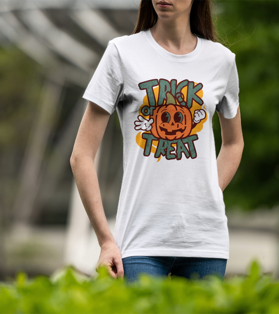 Trick Or Treat Pumpkin Character T-Shirt