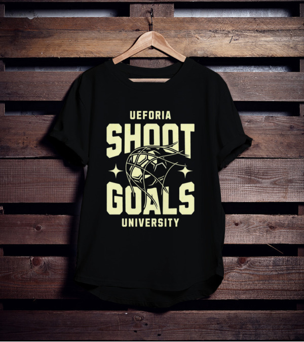UEFORIA SHOOT GOALS UNIVERSITY Basketball T-Shirt