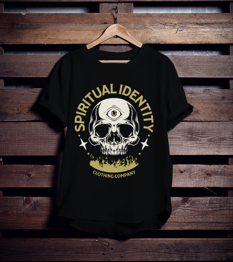 SPIRITUAL IDENTITY THREE-EYED SKULL CLOTHING COMPANY T-Shirt
