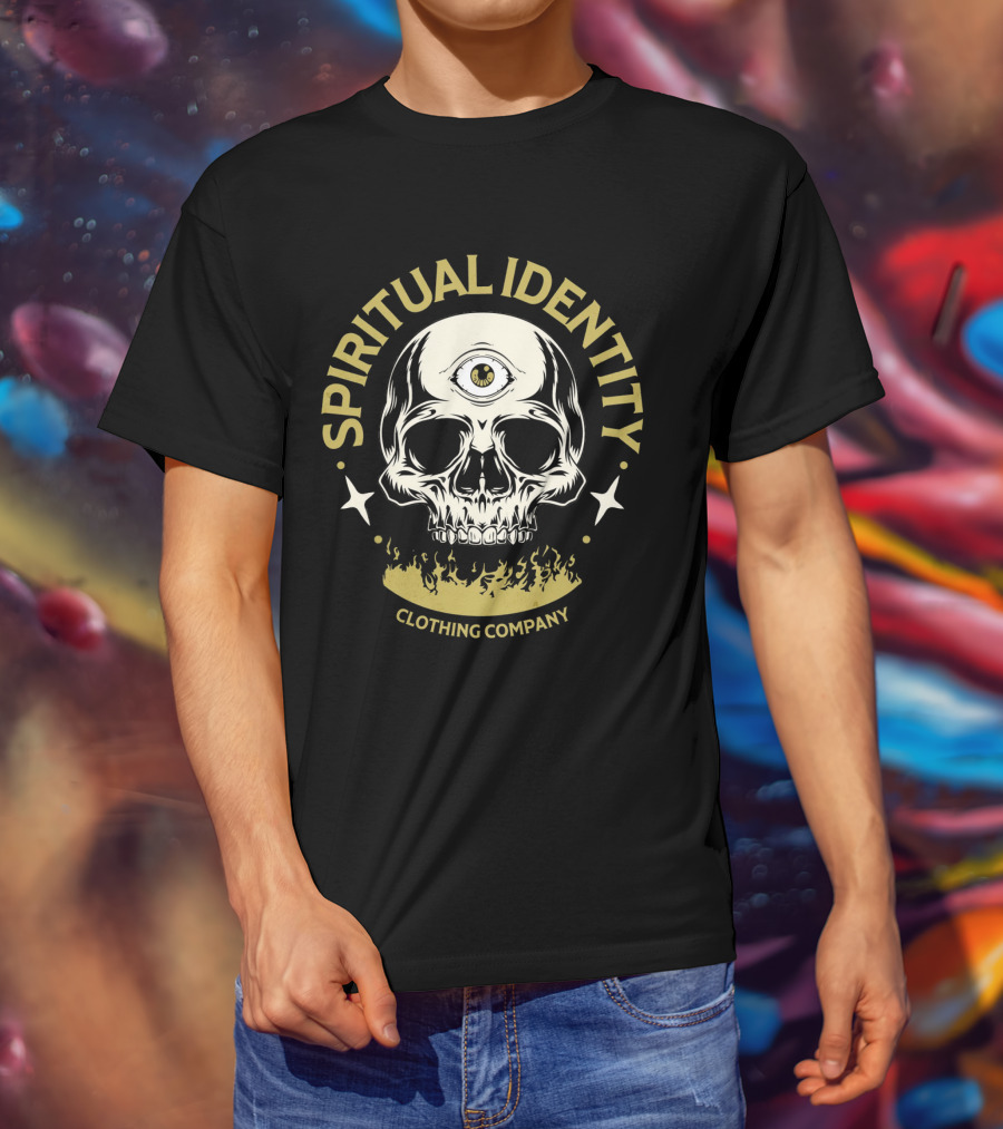 SPIRITUAL IDENTITY THREE-EYED SKULL CLOTHING COMPANY T-Shirt