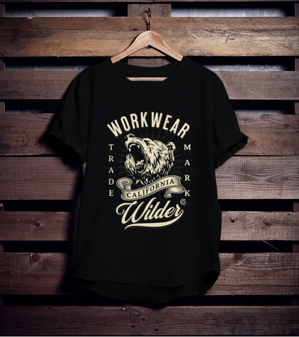WORKWEAR TRADEMARK CALIFORNIA WILDER BEAR T-Shirt
