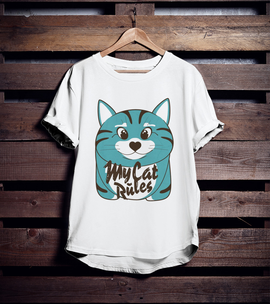 My Cat Rules Cute Animal T-Shirt