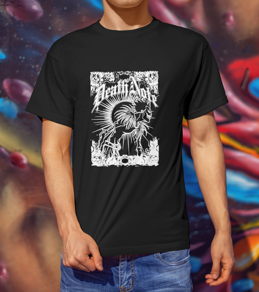Death Note Ryuk Gothic Style Manga Art Shinigami Profile T-Shirt