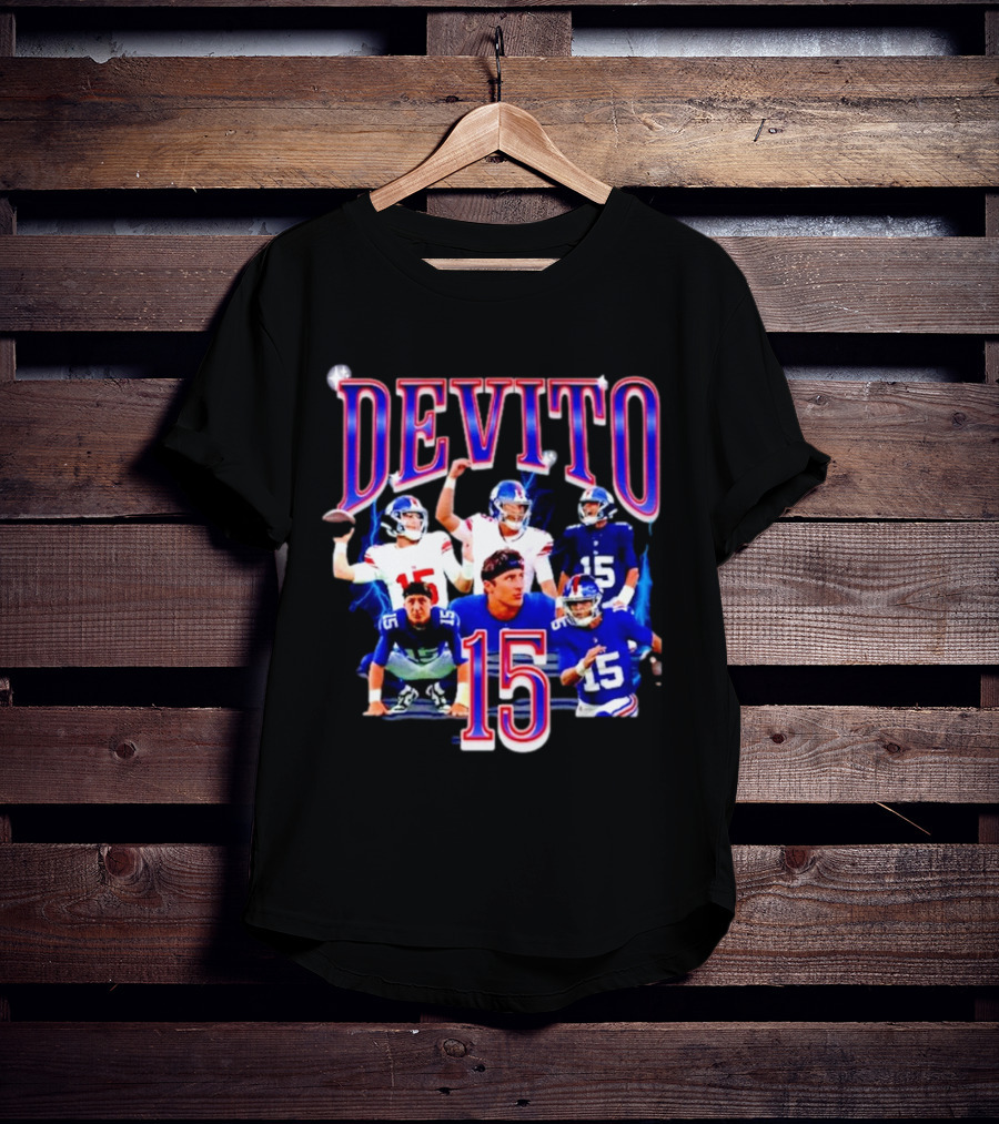 Devito 15 New York Giants Football Player T-Shirt