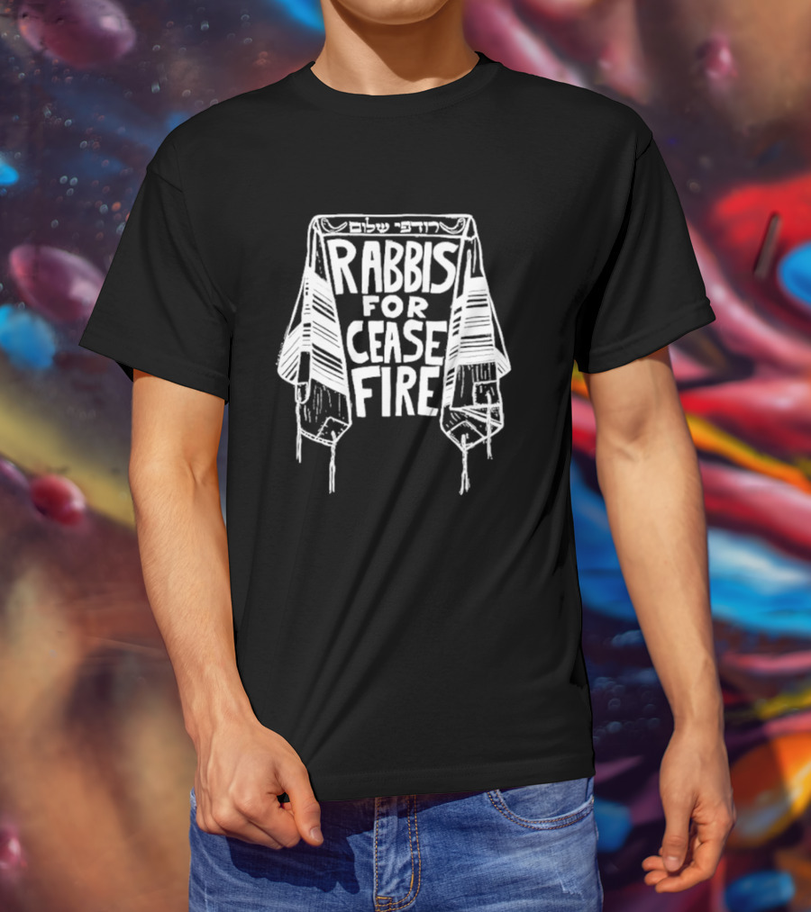 Rabbis For Cease Fire With Tallit Peace T-Shirt