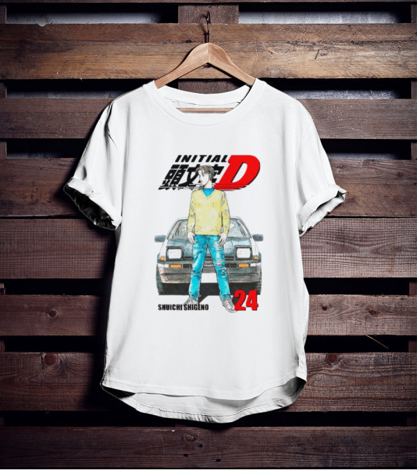 Initial D Shuichi Shigeno 24 T-Shirt