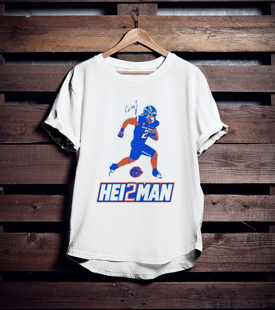 Ashton Jeanty Boise State Broncos Hei2man Football Player T-Shirt