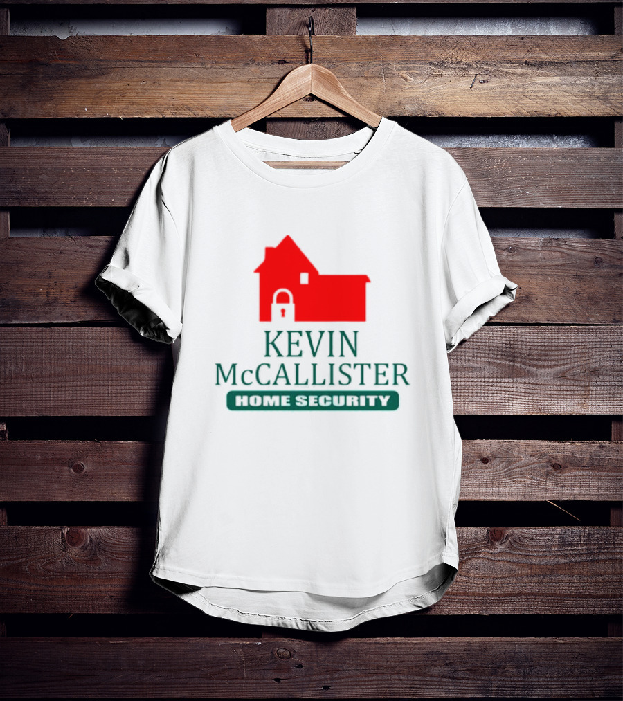 Kevin McCallister Home Security Red House Lock T-Shirt