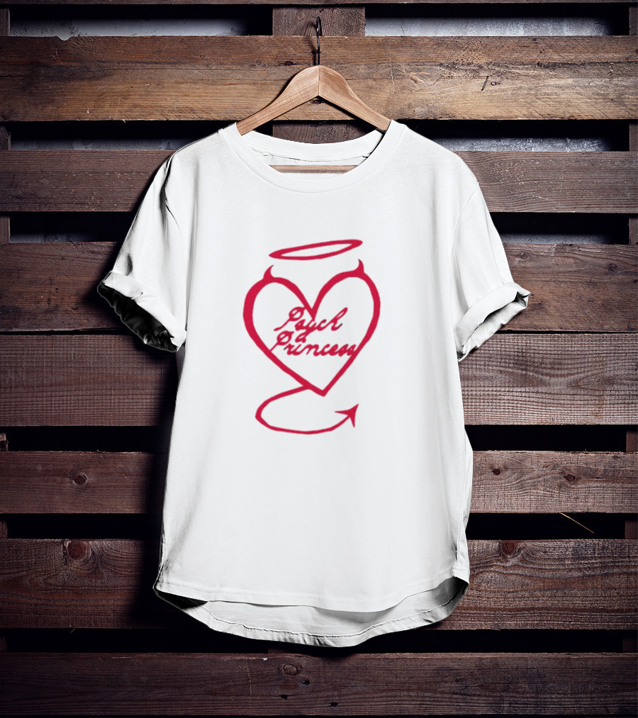Psych Princess Heart With Angel Halo And Devil Tail T-Shirt
