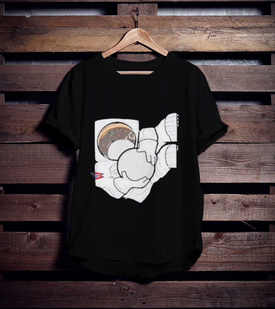 Strange Planet Ohio Moonwalker Cosmic Astronaut Holding Celestial Sphere T-Shirt